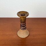 Danish studio pottery candlestick by Tue Poulsen for Tue Keramik, 1960s.