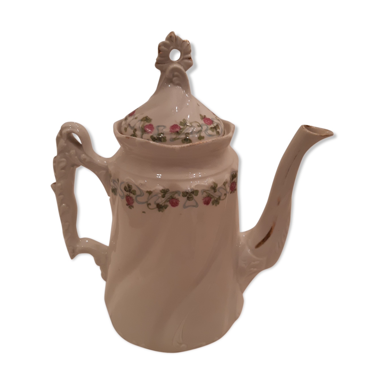 1900 porcelain coffee maker, beautiful vintage decoration element