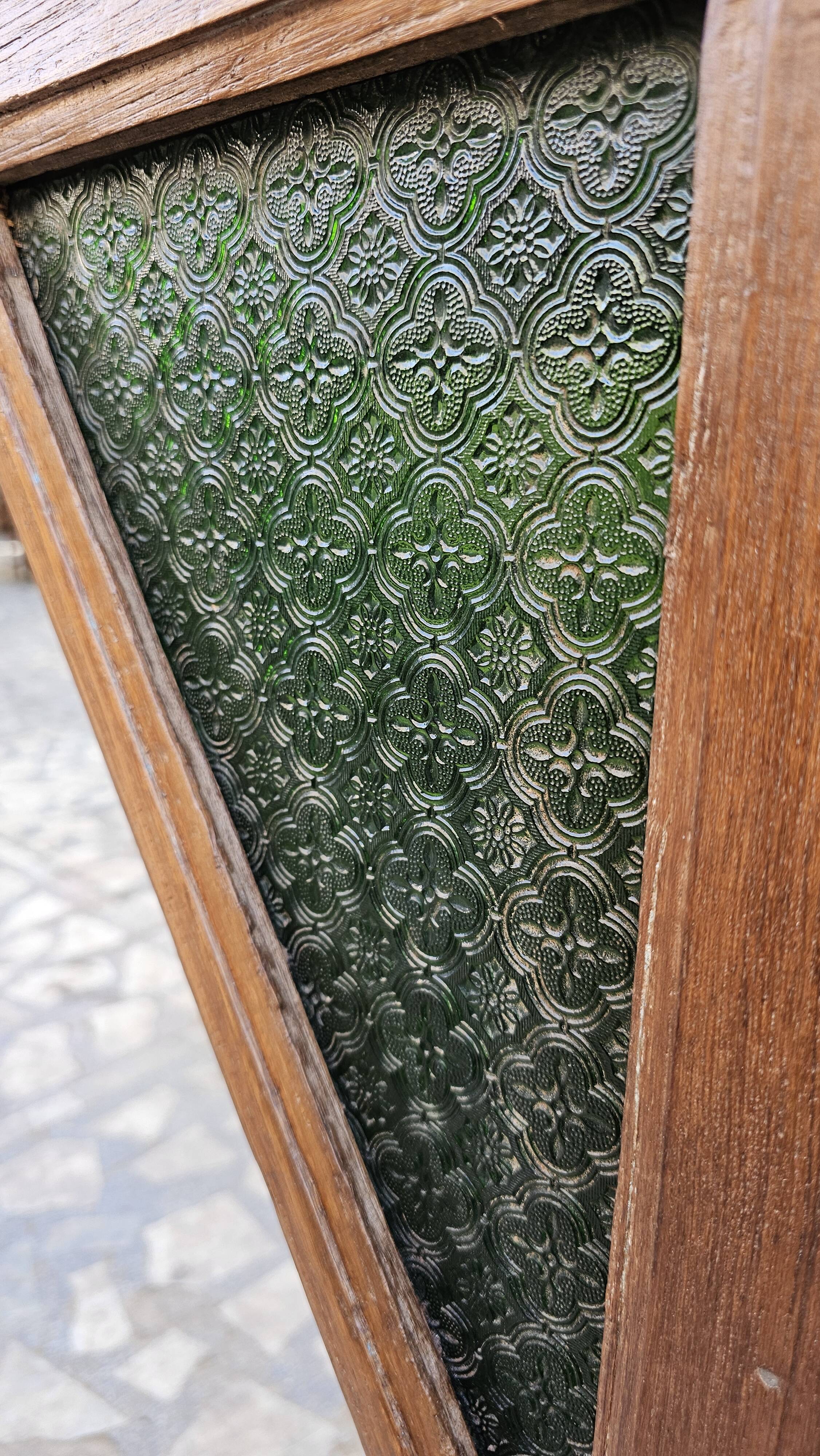 Old shop counter in Burmese teak.