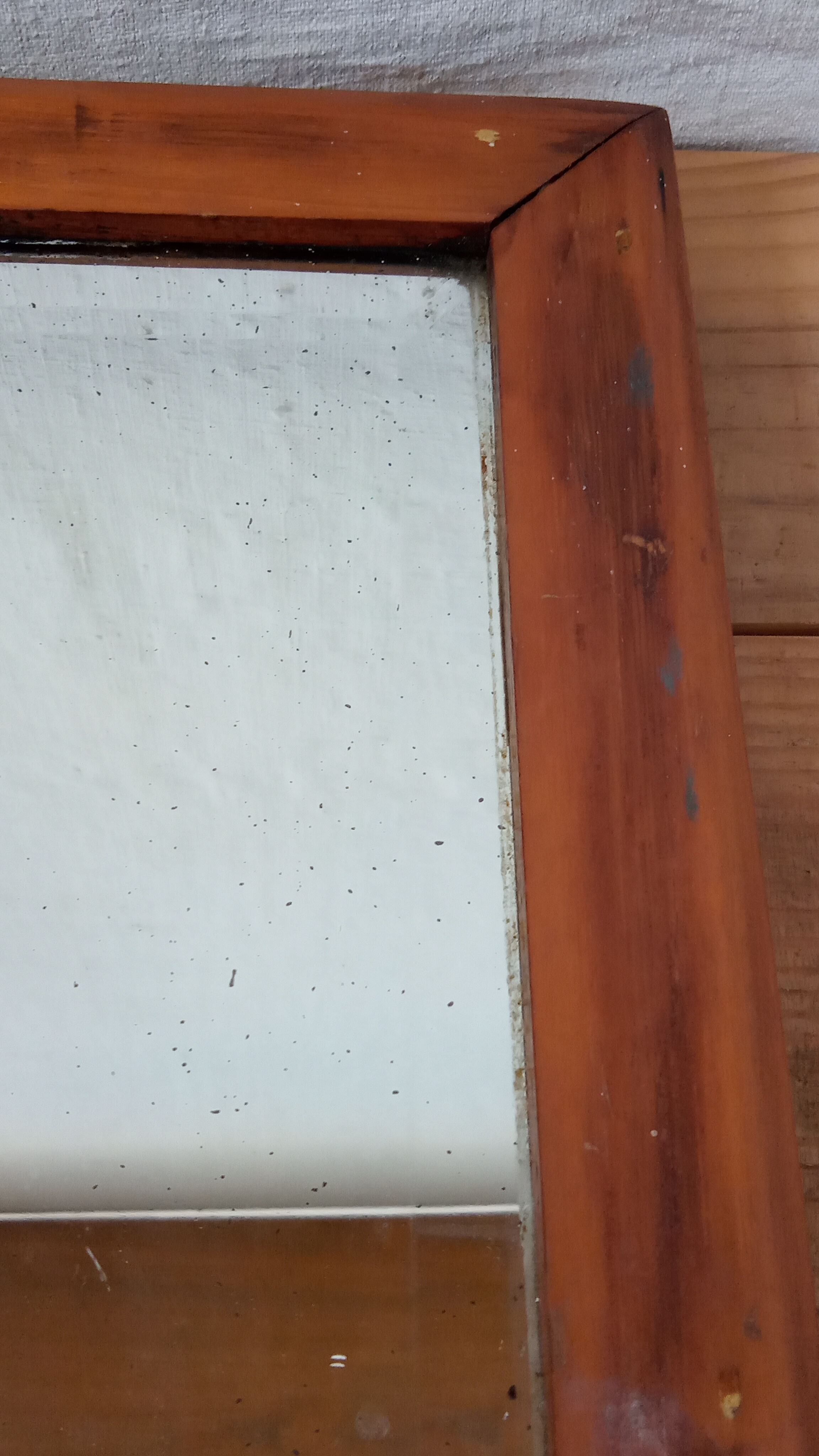 Miroir biseauté ancien 56×42 cm