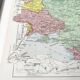 Vintage USSR and Finland map 43x43cm from 1950