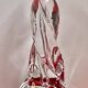 Twisted crystal lamp base - 15 / 17 cm