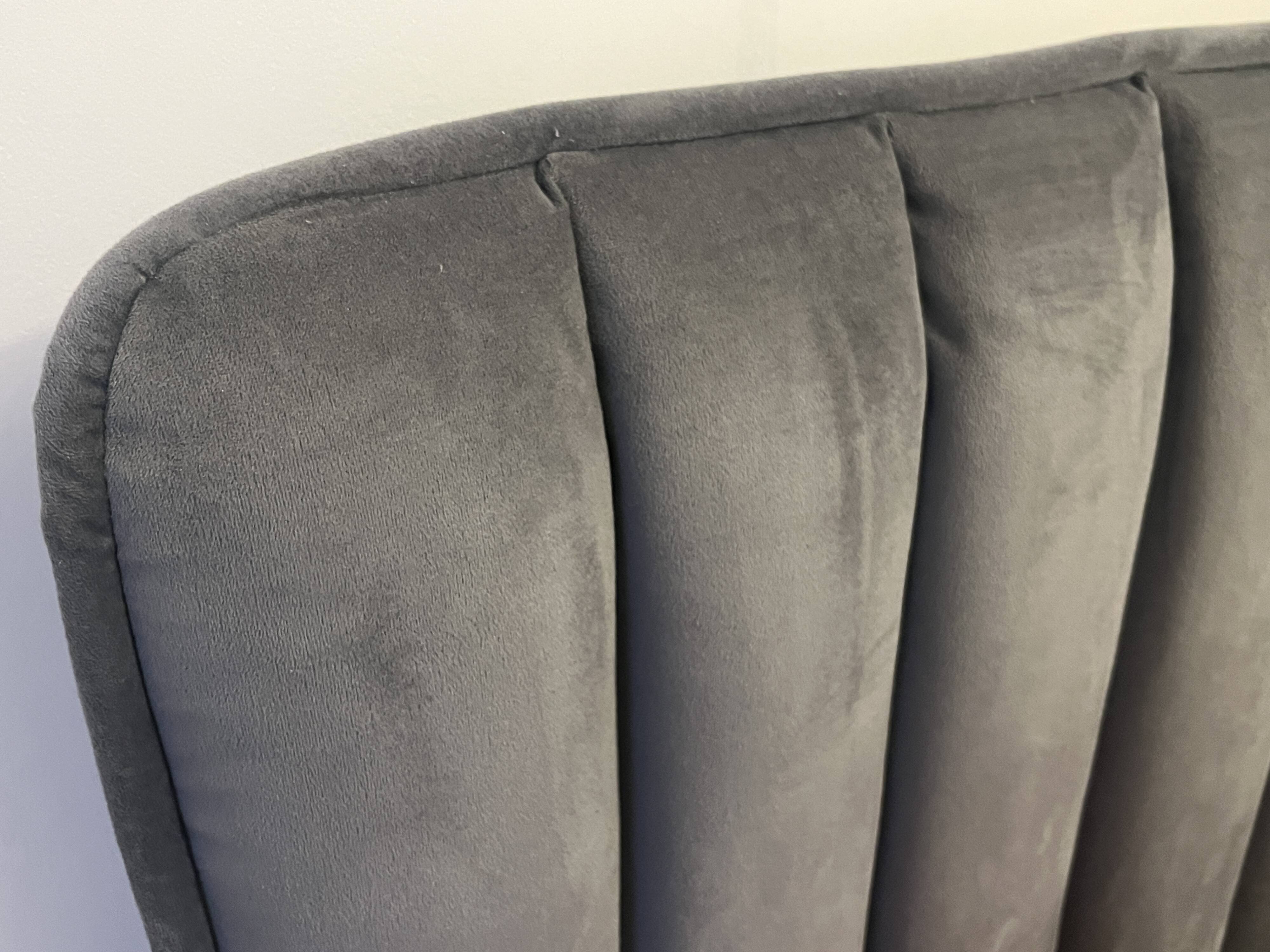 Habitat grey boudoir headboard 244 x 120 cm