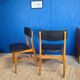 Scandinavian chair circa 1970 black skai