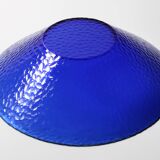 Mid-Century Cobalt Blue Glass Bowl: Large Arcoroc France Centerpiece