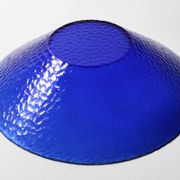 Mid-Century Cobalt Blue Glass Bowl: Large Arcoroc France Centerpiece
