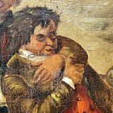 Edouard John E. Ravel is an artist born in Switzerland in 1847 and died in 1920, HST tavern scene