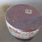 Pique flowers 60s 70s signed ceramic vase