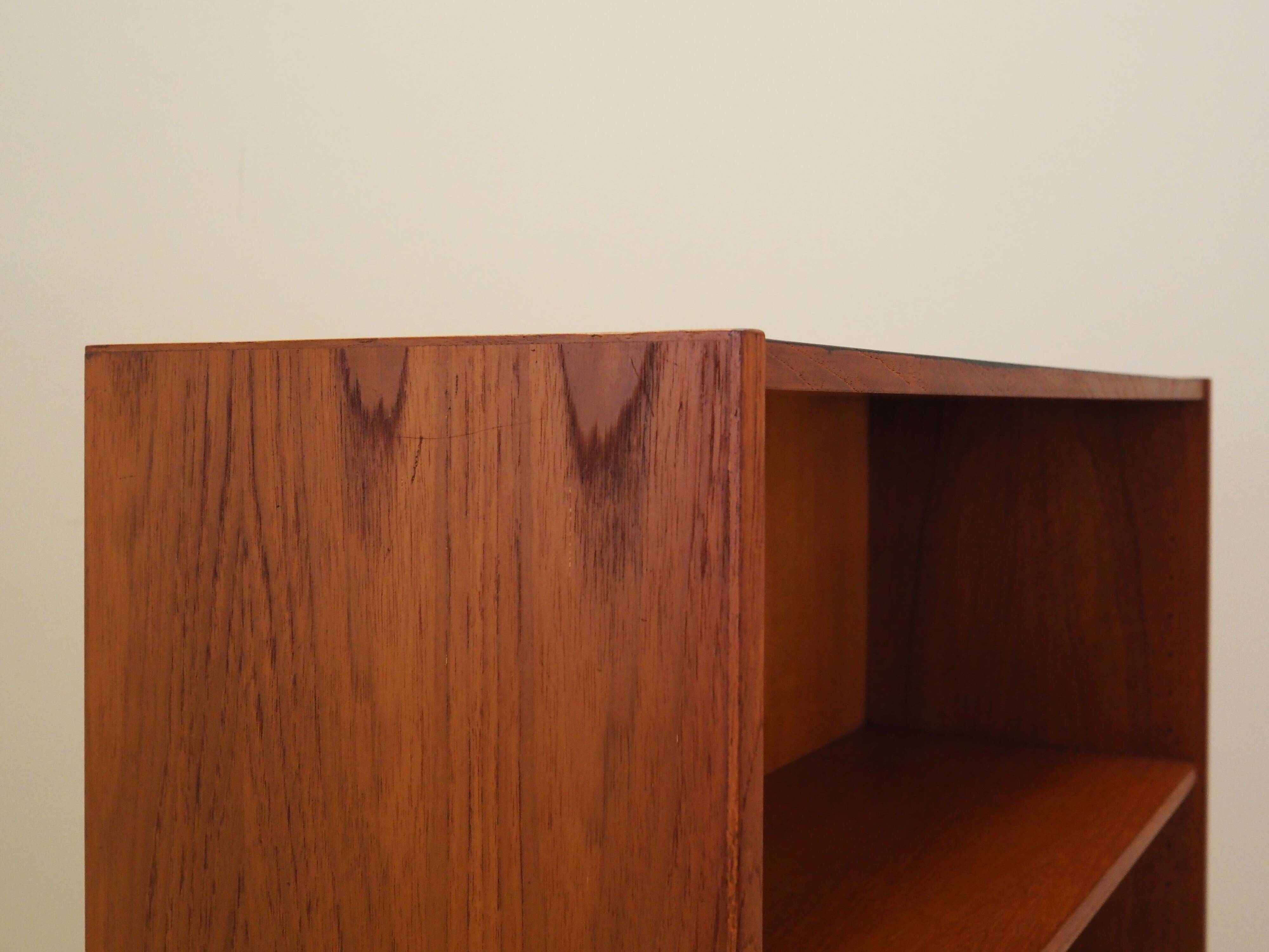 Teak bookcase, Danish design, 1970s, production: Denmark
