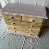 Revamped pine chest of drawers