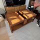 Vintage bamboo coffee table