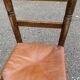 Children's chair made of solid wood and genuine leather