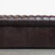 Canapé Chesterfield 3 places en cuir de vache de style anglais