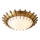 Forged nail sun lamp, gold leaf and glass, France, 1950s
