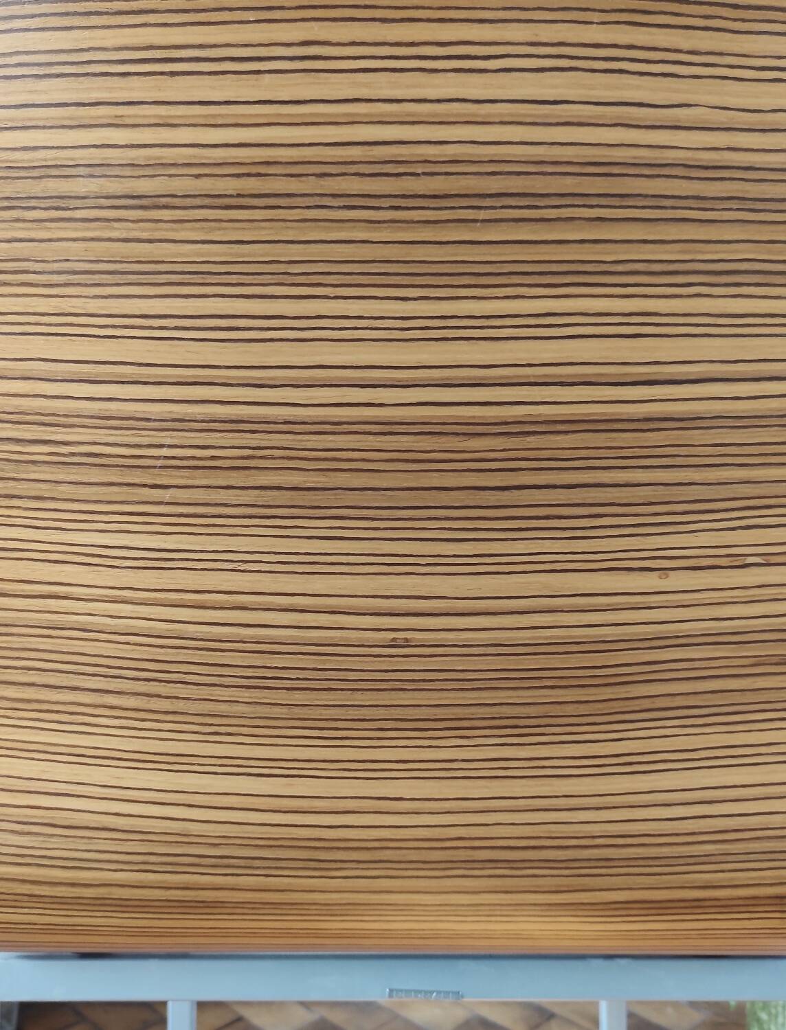 Italian design chair Pedrali "Kuadra" in Zebrano wood