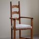 Classic Oak Armchair with Lambswool Upholstery, Mid-Century Danish, 1950s