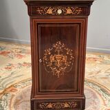 Bedside of the period Charles X in marquetry XIXth
