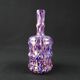 Antique polychrome speckled glass carafe/bottle from Clichy, late 19th century