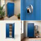 Armoire parisienne bleue panneautée 1940