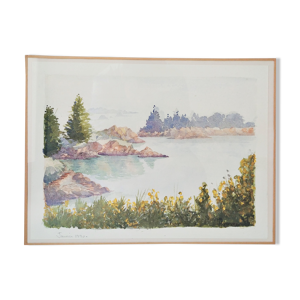 Peinture de paysage ile