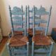 Rustic farm straw country chairs