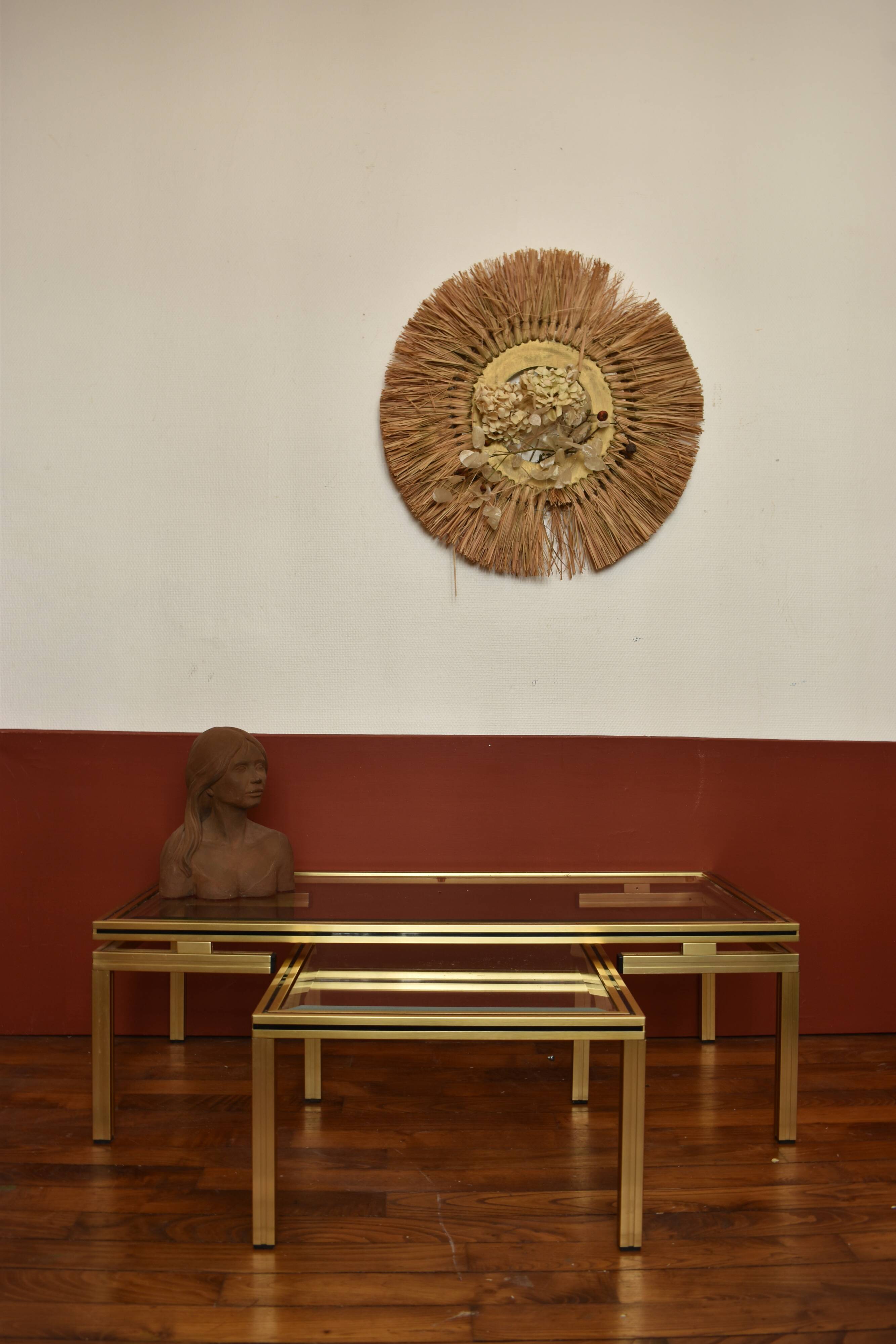 Pierre Vandel's coffee table and built-in sofa