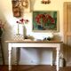 Antique wooden wall shelf
