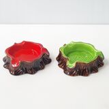Pair of vintage Vallauris ashtrays 1960