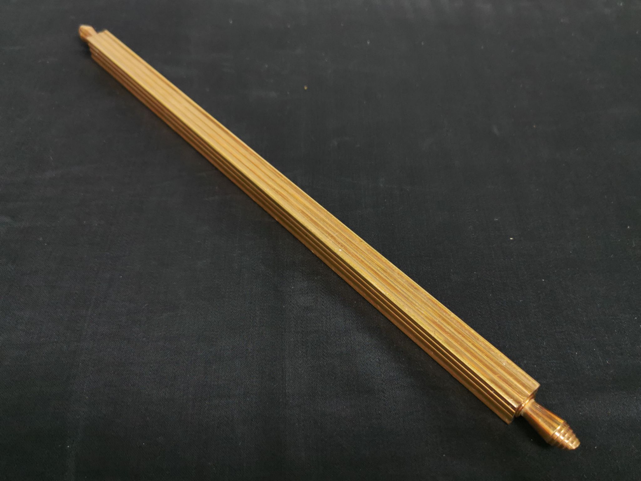 Règle stylo coupe papier plaquée or - nécessaire de bureau vintage gold starry