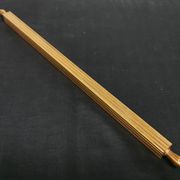 Règle stylo coupe papier plaquée or - nécessaire de bureau vintage gold starry