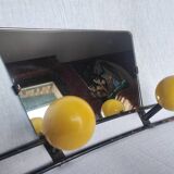 60s mirrored coat rack