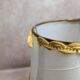 Pair of vintage lamps in plexiglass and gold metal