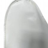 Pair of white leatherette butterfly chairs