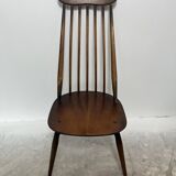 Set of 3 Ercol Goldsmith Scandinavian style wooden chairs