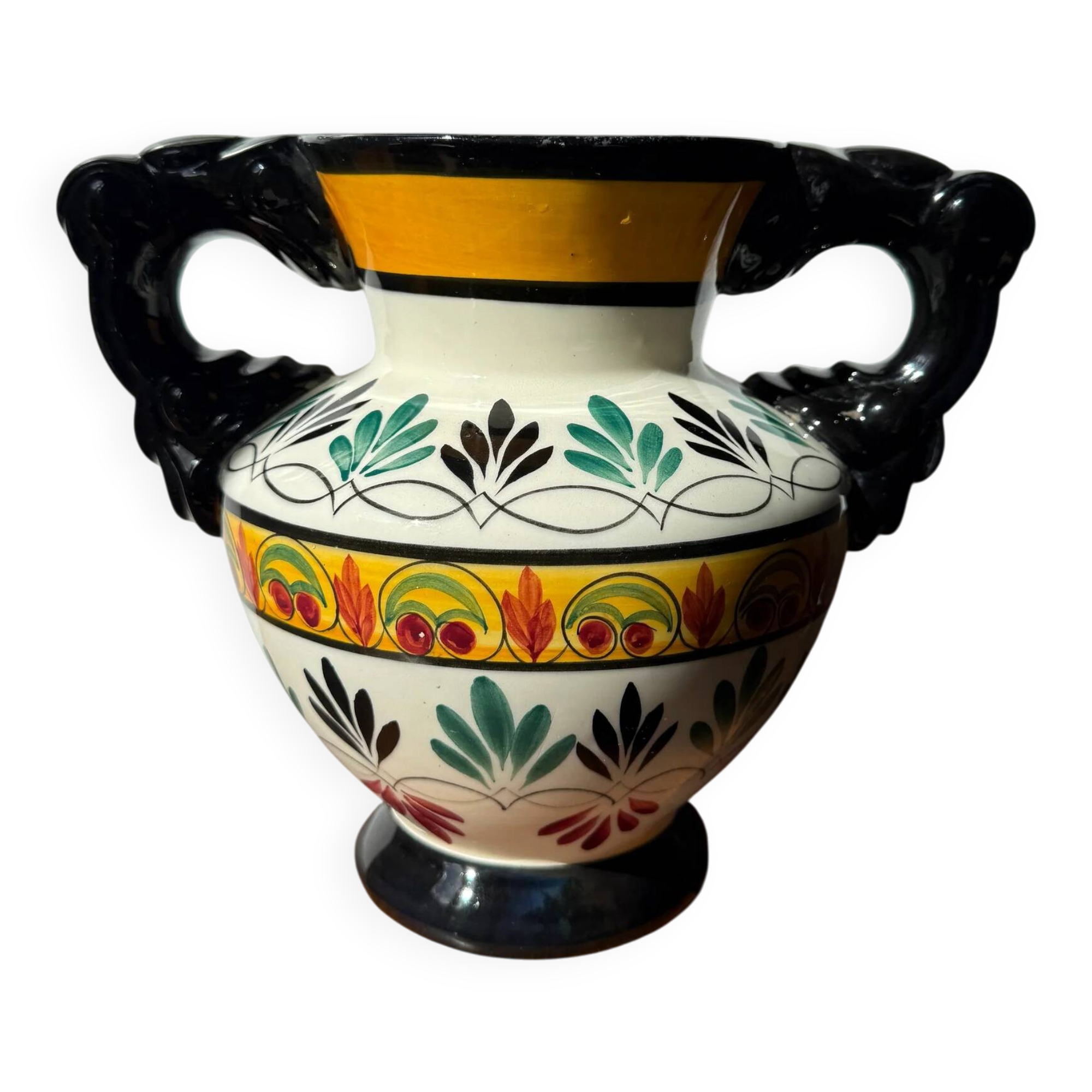 Quimper vase in ceramic – hand-painted decoration