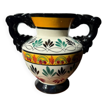 Quimper vase in ceramic – hand-painted decoration
