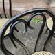 4 chaises bistrot style Thonet en bois courbé noirci