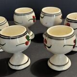 Faience shells series of six early twentieth century