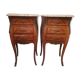 Pair of Louis XV style bedside tables in marquetry
