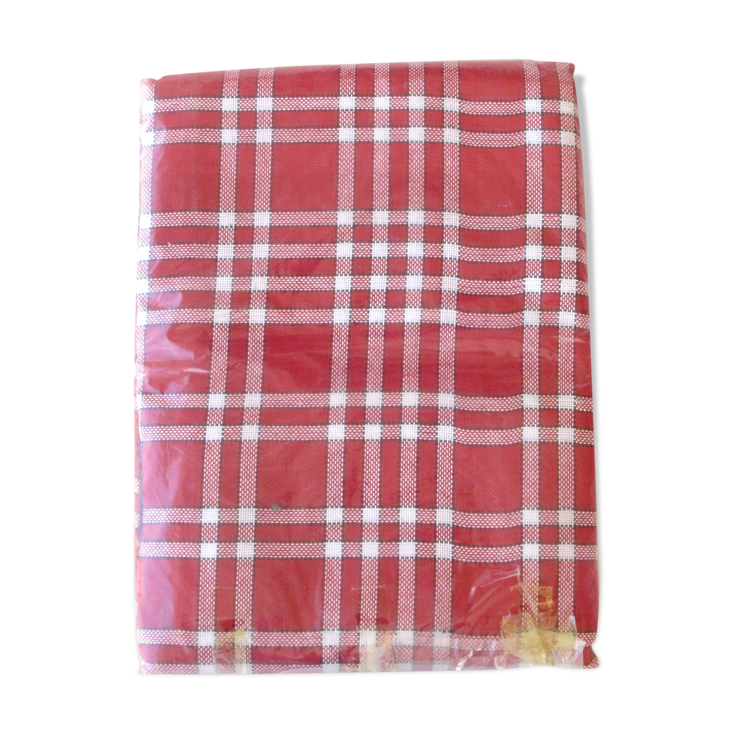 Tablecloth bistro tiles red old vintage model Normanda - 150x200cm