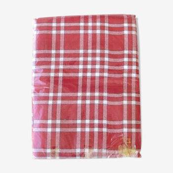 Nappe bistrot carreaux rouge ancienne vintage modèle Normanda -  150x200cm