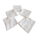 Lot de 5 serviettes de table en coton , ivoire clair , monogramme RP