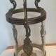 Old lantern in bronze and glass