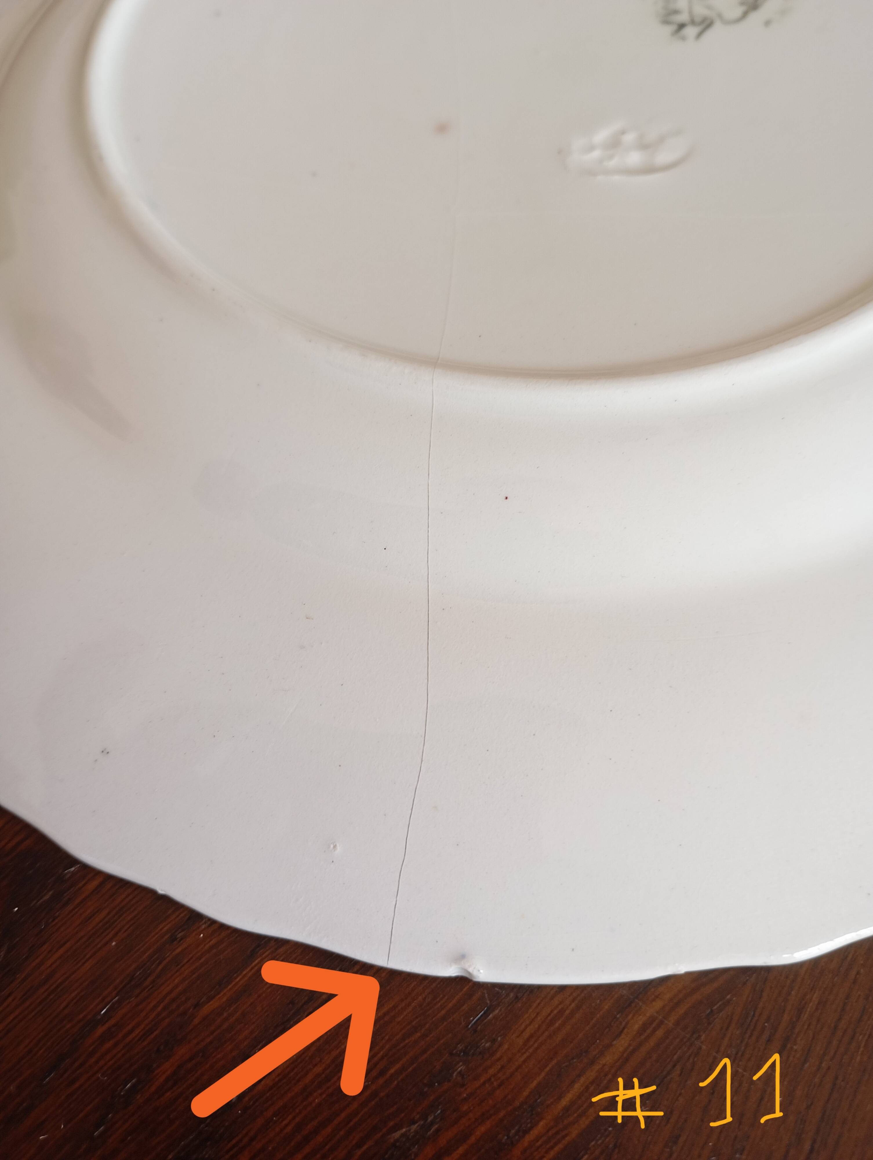 Flat plates "Vieux Rouen" Longwy