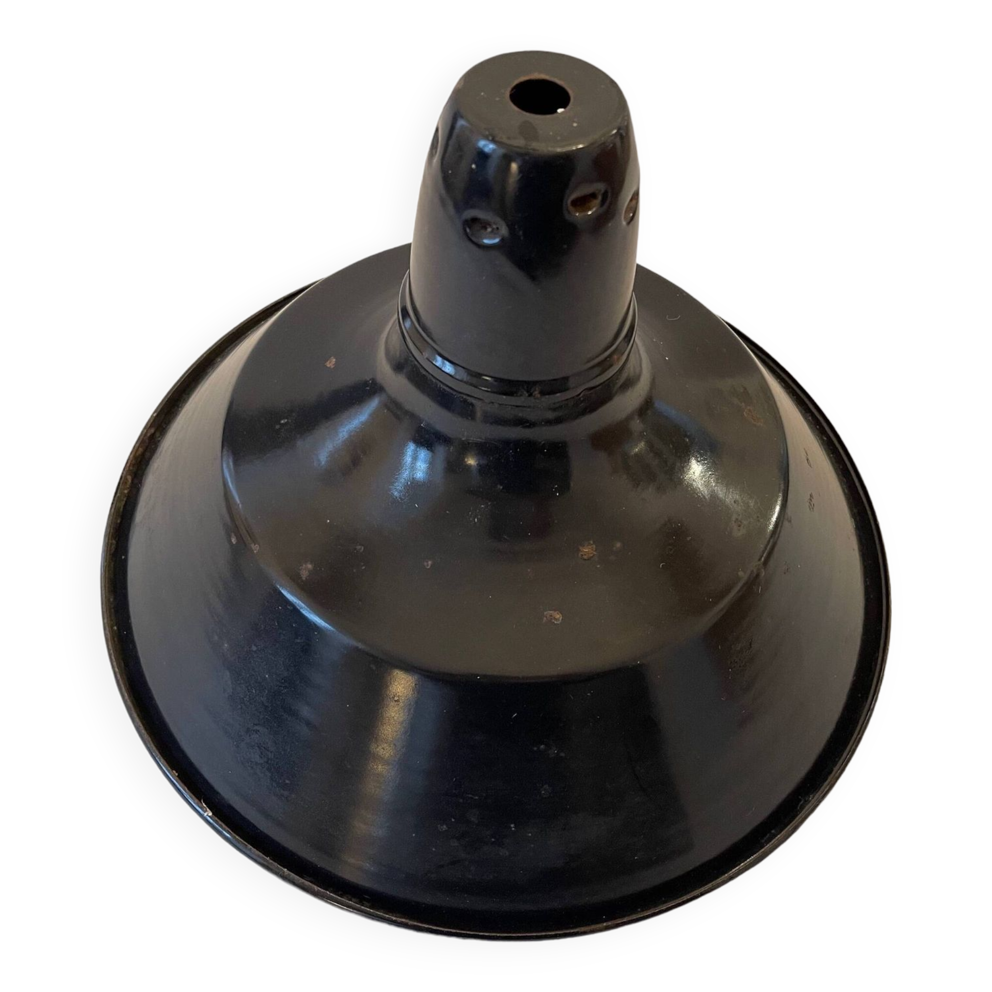 Lampshade in enamelled sheet metal 1950, industrial decoration, n2