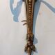 Pair of neoclassical sconces in bronze and gilded brass 1950.