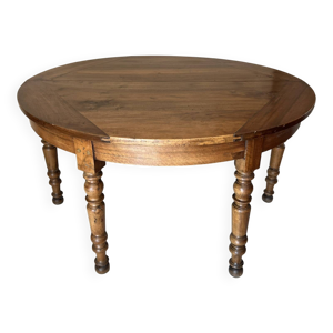 table console demi-lune - personnes