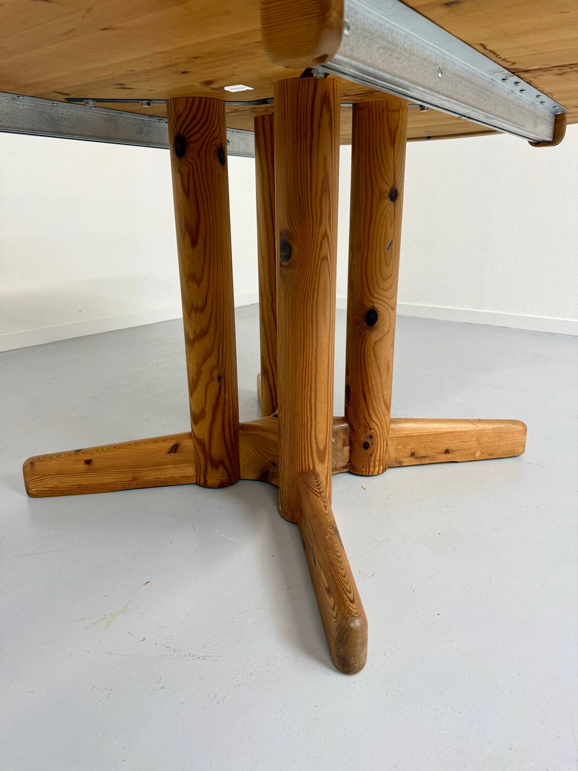 Antique solid pine table, Scandinavian design Rainer Daumiller, 70s