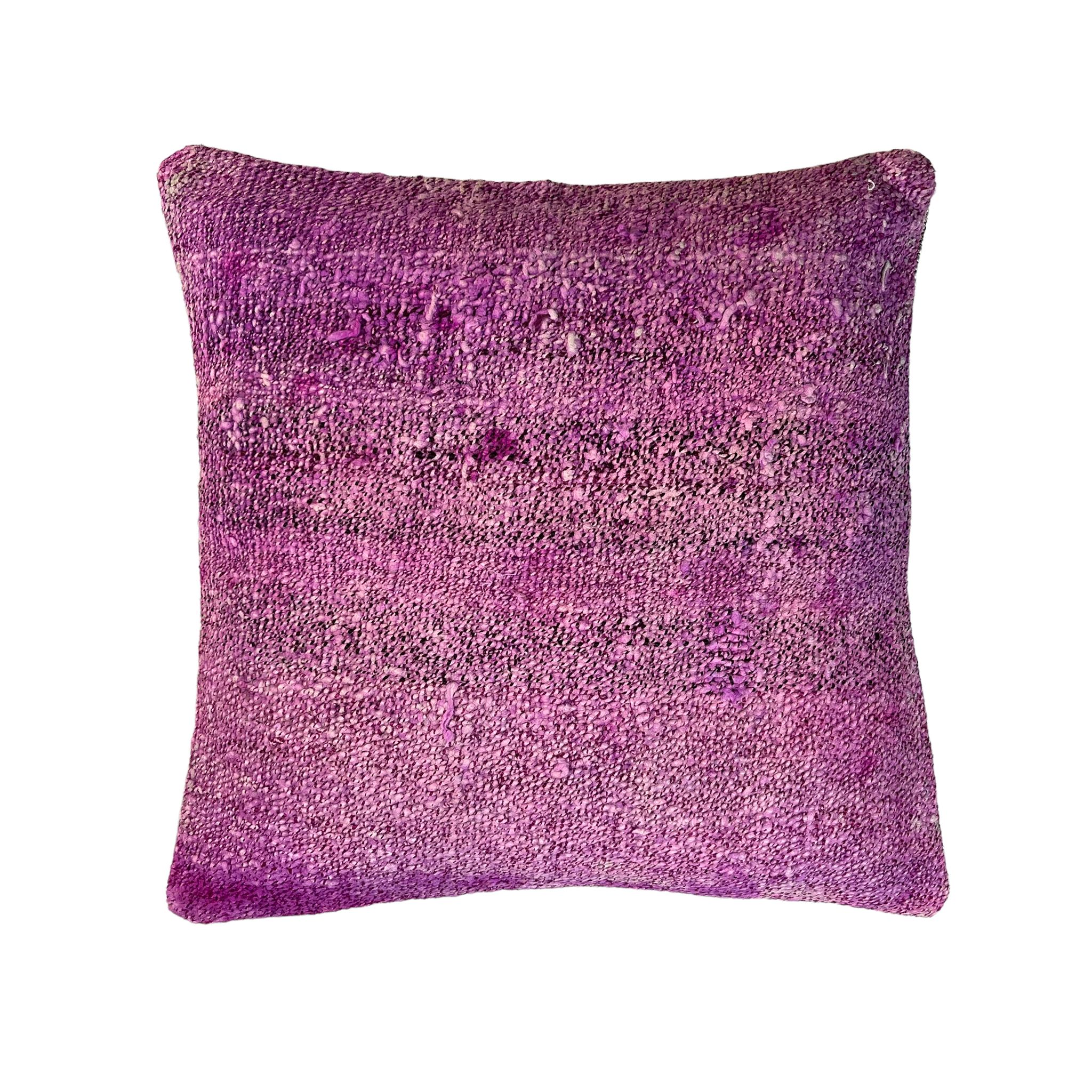 Housse de coussin nouée à la main turque vintage, 45 x 45 cm