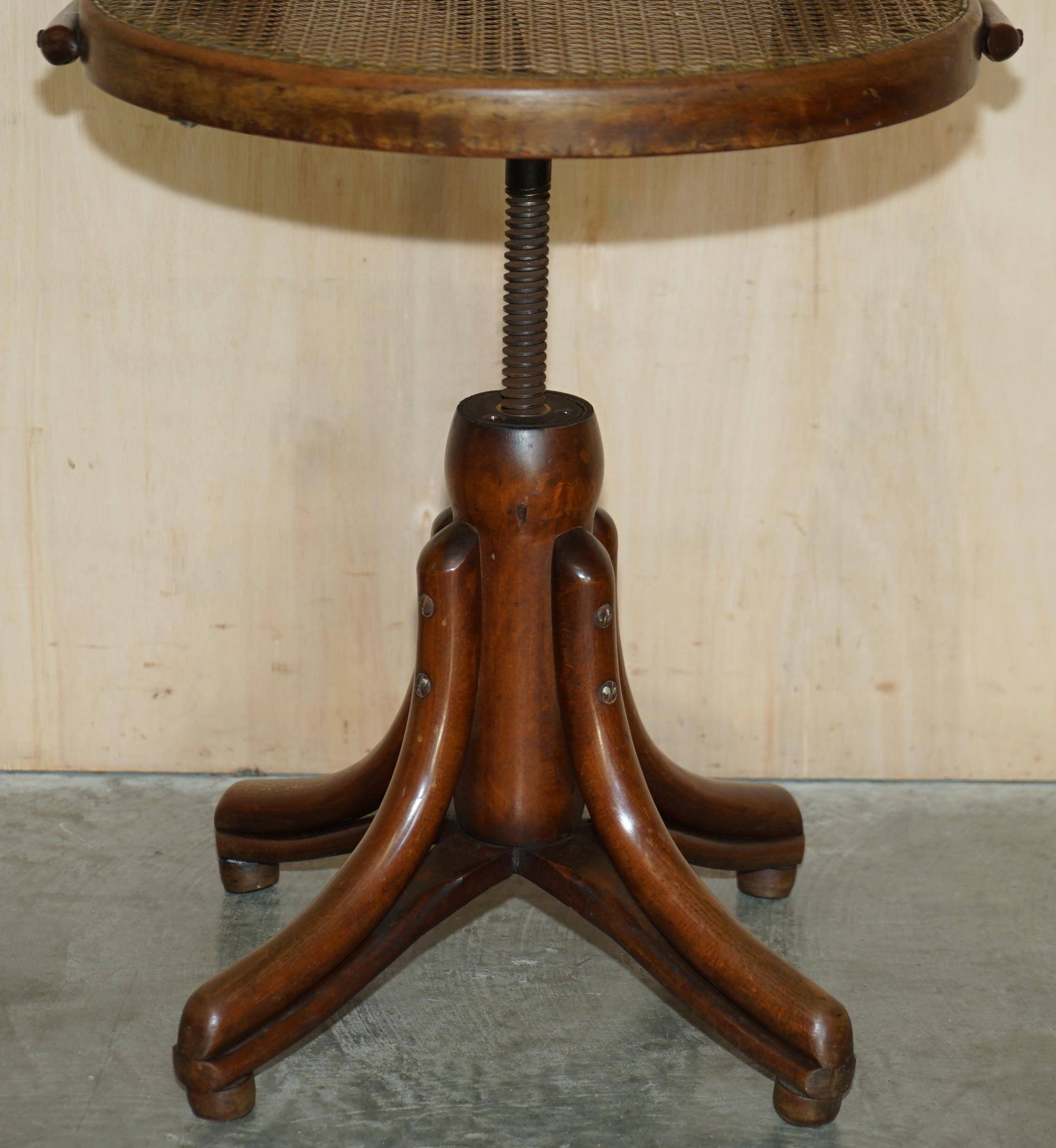 Antique Thonet model no. 3 swivel office armchair